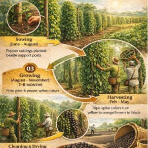 BLACK PEPPER – PREMIUM EXPORT GRADE (BULK)